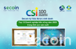 Secoin được công nhận Top 10 Doanh nghiệp bền vững trong lĩnh vực sản xuất 2023 (CSI-100)